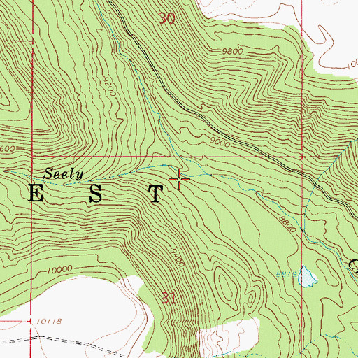 Topographic Map of Toms Hole, UT