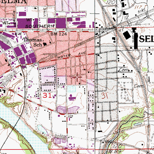 Topographic Map of Saint Timothy Lutheran Church, AL