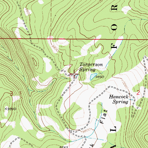 Topographic Map of Torgerson Spring, UT