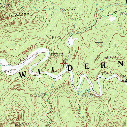 Topographic Map of Trail Canyon, UT