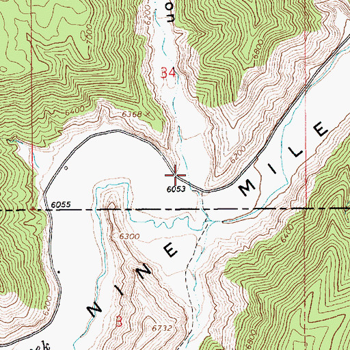 Topographic Map of Trail Canyon, UT