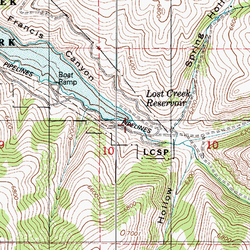 Topographic Map of Trail Creek, UT