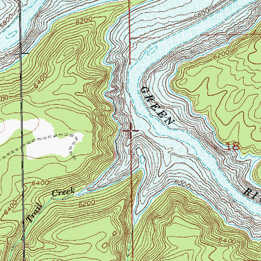 Topographic Map of Trail Creek, UT