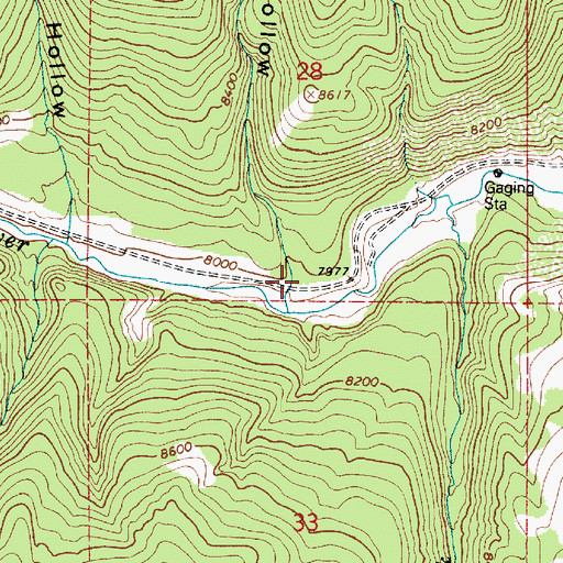 Topographic Map of Trail Hollow, UT