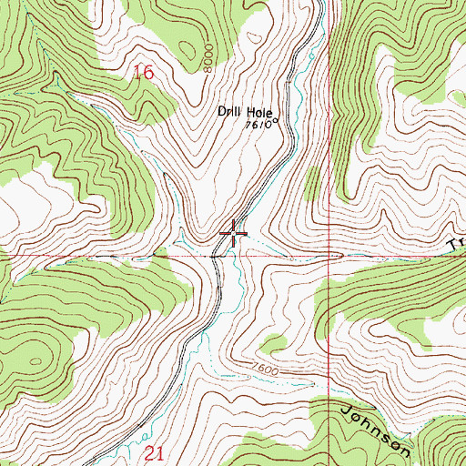 Topographic Map of Trail Hollow, UT