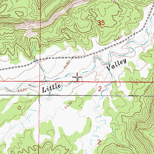 Topographic Map of Trap Canyon Wash, UT