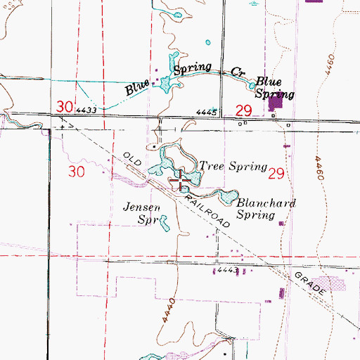 Topographic Map of Tree Spring, UT