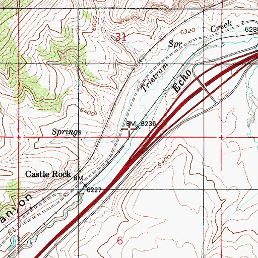 Topographic Map of Tristram Creek, UT