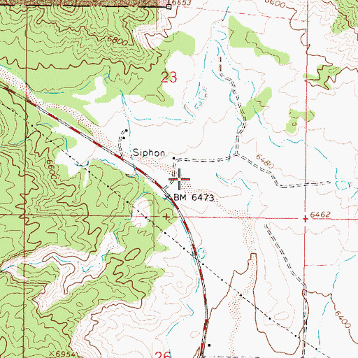 Topographic Map of Tropic Canyon, UT