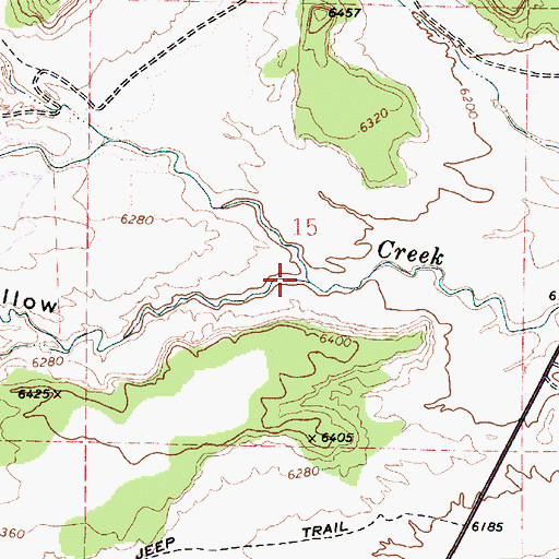 Topographic Map of Trough Hollow, UT