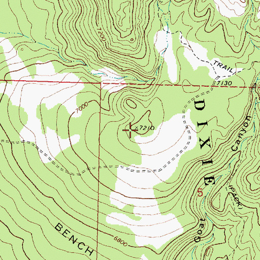 Topographic Map of Truman Bench, UT