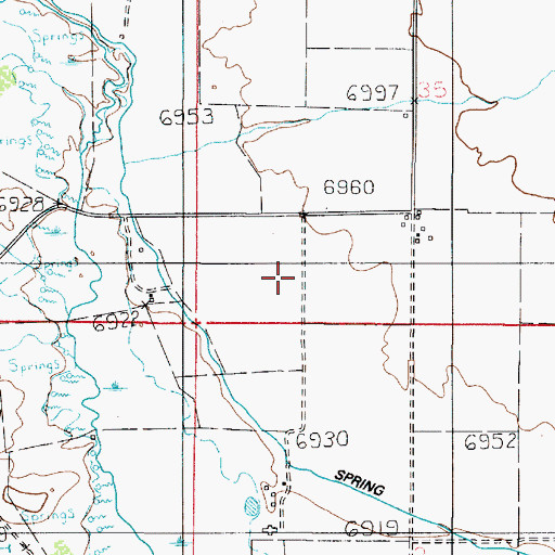 Topographic Map of Tub Ditch, UT