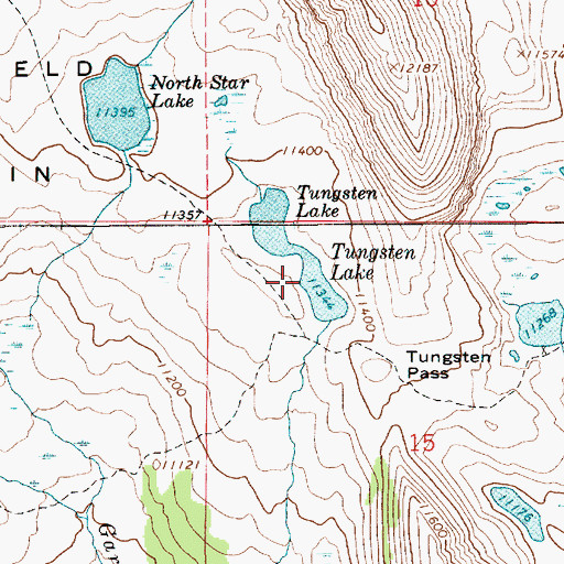 Topographic Map of Tungsten Lake, UT