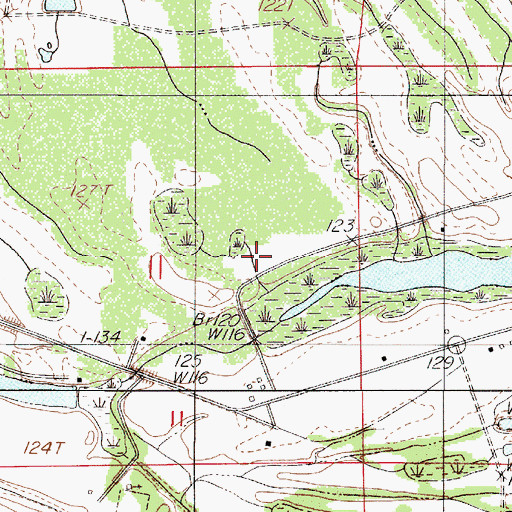 Topographic Map of Selma Hunting Club, AL