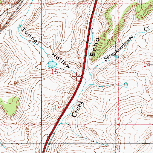 Topographic Map of Tunnel Hollow, UT
