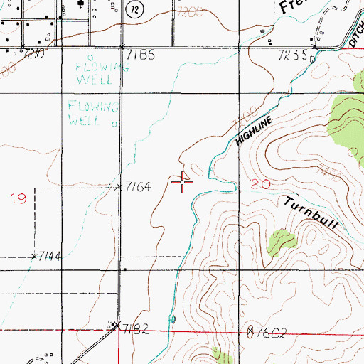 Topographic Map of Turnbull Hollow, UT