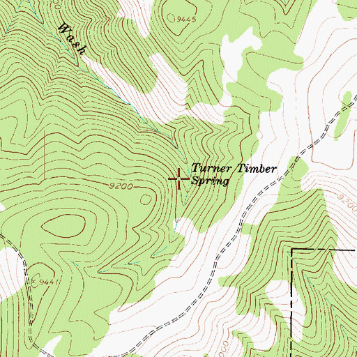 Topographic Map of Turner Timber Spring, UT