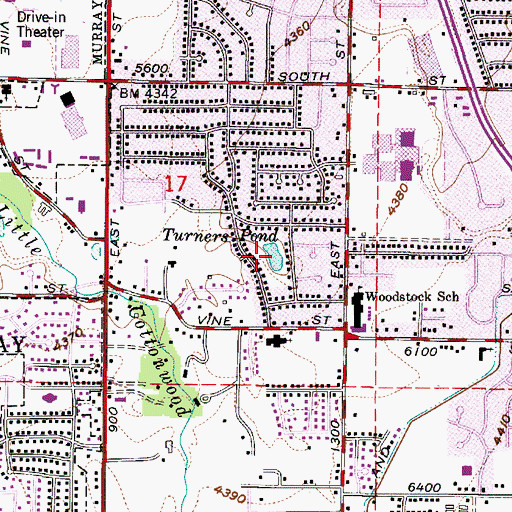 Topographic Map of Turners Pond, UT