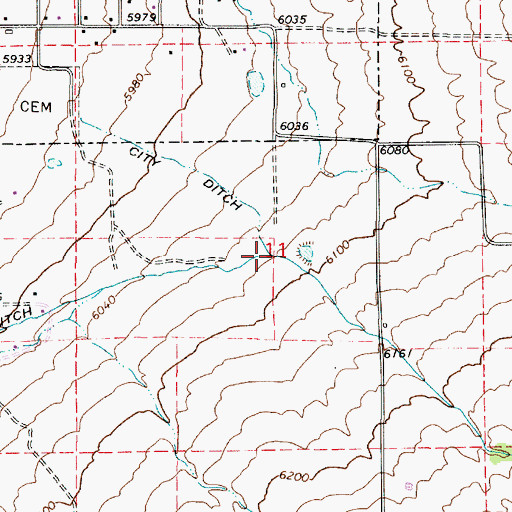 Topographic Map of Twin Creek, UT
