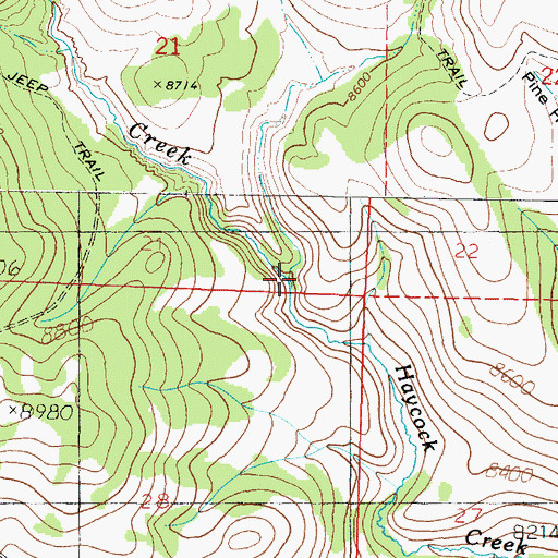 Topographic Map of Twin Hollow, UT