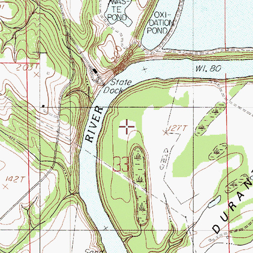 Topographic Map of Selma State Park, AL