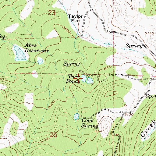 Topographic Map of Twin Ponds, UT