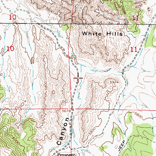 Topographic Map of Twist Canyon, UT