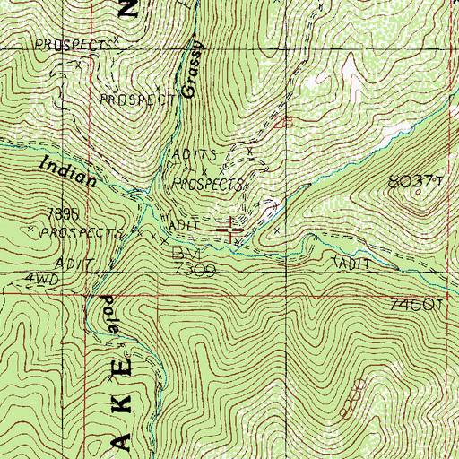 Topographic Map of Twitchell Canyon, UT
