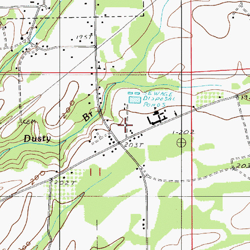 Topographic Map of Siloam Church, AL