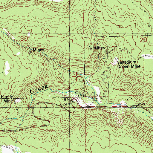 Topographic Map of Twomile Creek, UT