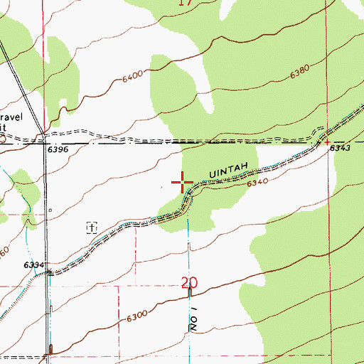 Topographic Map of Uintah Canal, UT