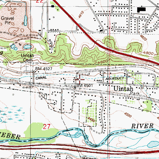 Topographic Map of Uintah Central Canal, UT