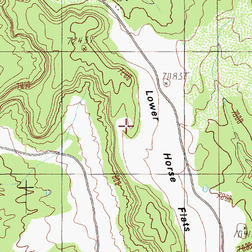 Topographic Map of Upper Horse Flats, UT