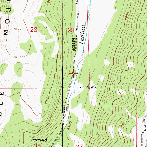 Topographic Map of Upper Joes Valley, UT