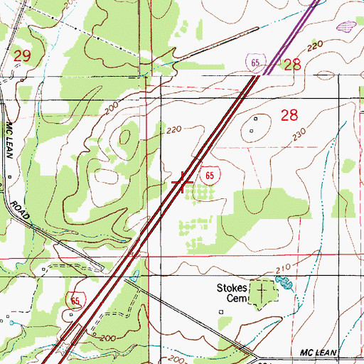 Topographic Map of Soapstone (historical), AL