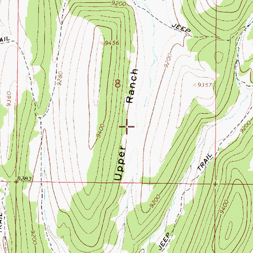 Topographic Map of Upper Ranch, UT