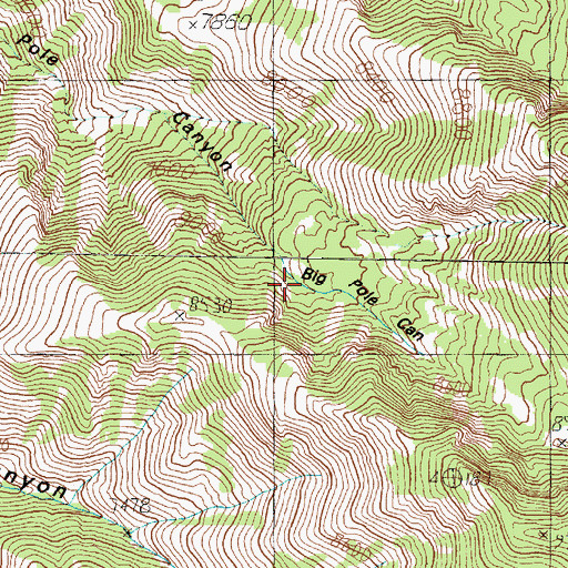 Topographic Map of Upper Spring, UT