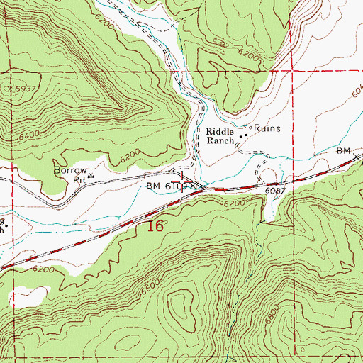 Topographic Map of Upper Valley, UT