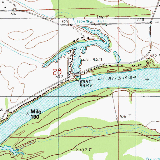 Topographic Map of State Place Branch, AL