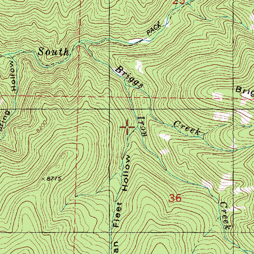 Topographic Map of Van Fleet Hollow, UT