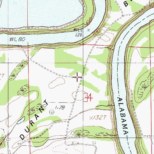 Topographic Map of Steezers Farm, AL