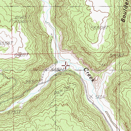 Topographic Map of Verdure Creek, UT