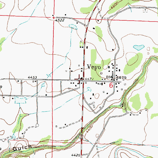 Topographic Map of Veyo, UT