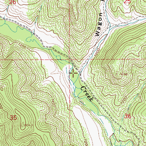 Topographic Map of Wagon Boss Canyon, UT