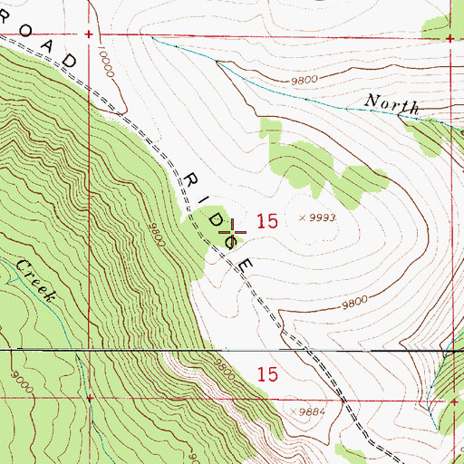 Topographic Map of Wagon Road Ridge, UT