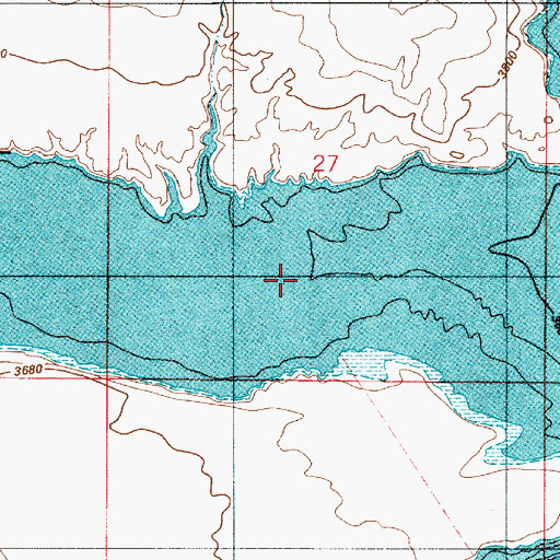Topographic Map of Wahweap Creek, UT