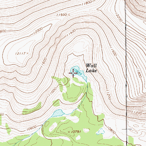 Topographic Map of Wall Lake, UT