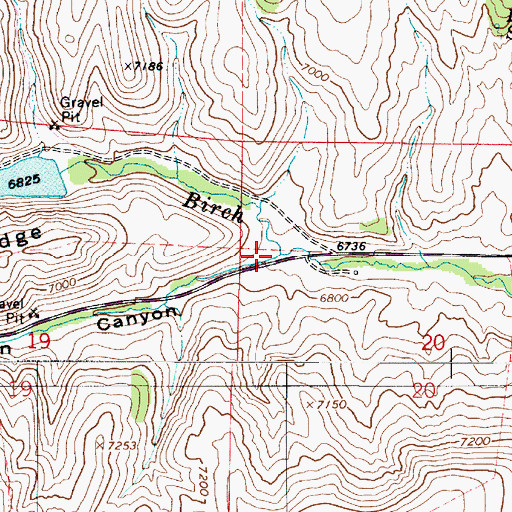 Topographic Map of Walton Canyon, UT