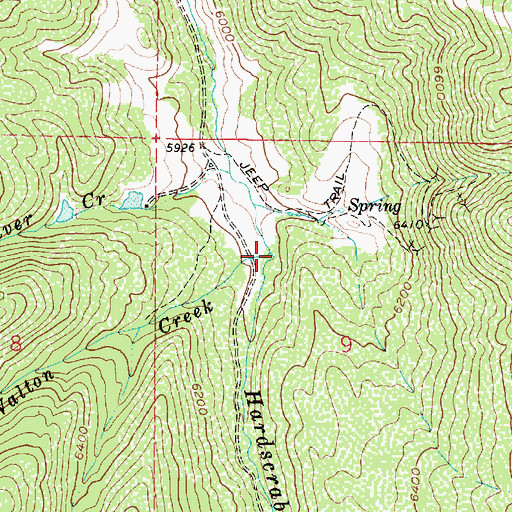 Topographic Map of Walton Creek, UT