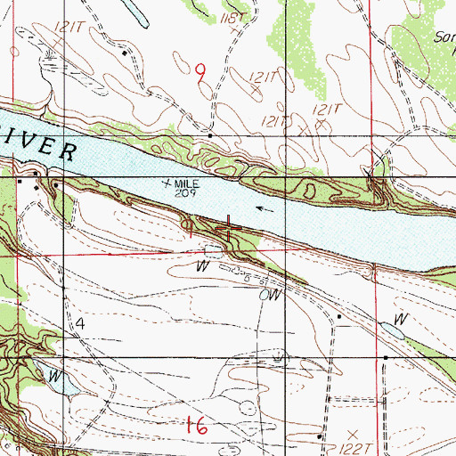 Topographic Map of Tarvers Landing (historical), AL